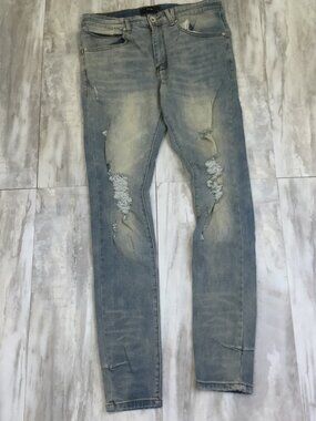 Kollar Distressed 203 Rockstars Classic Skinny Jean 32